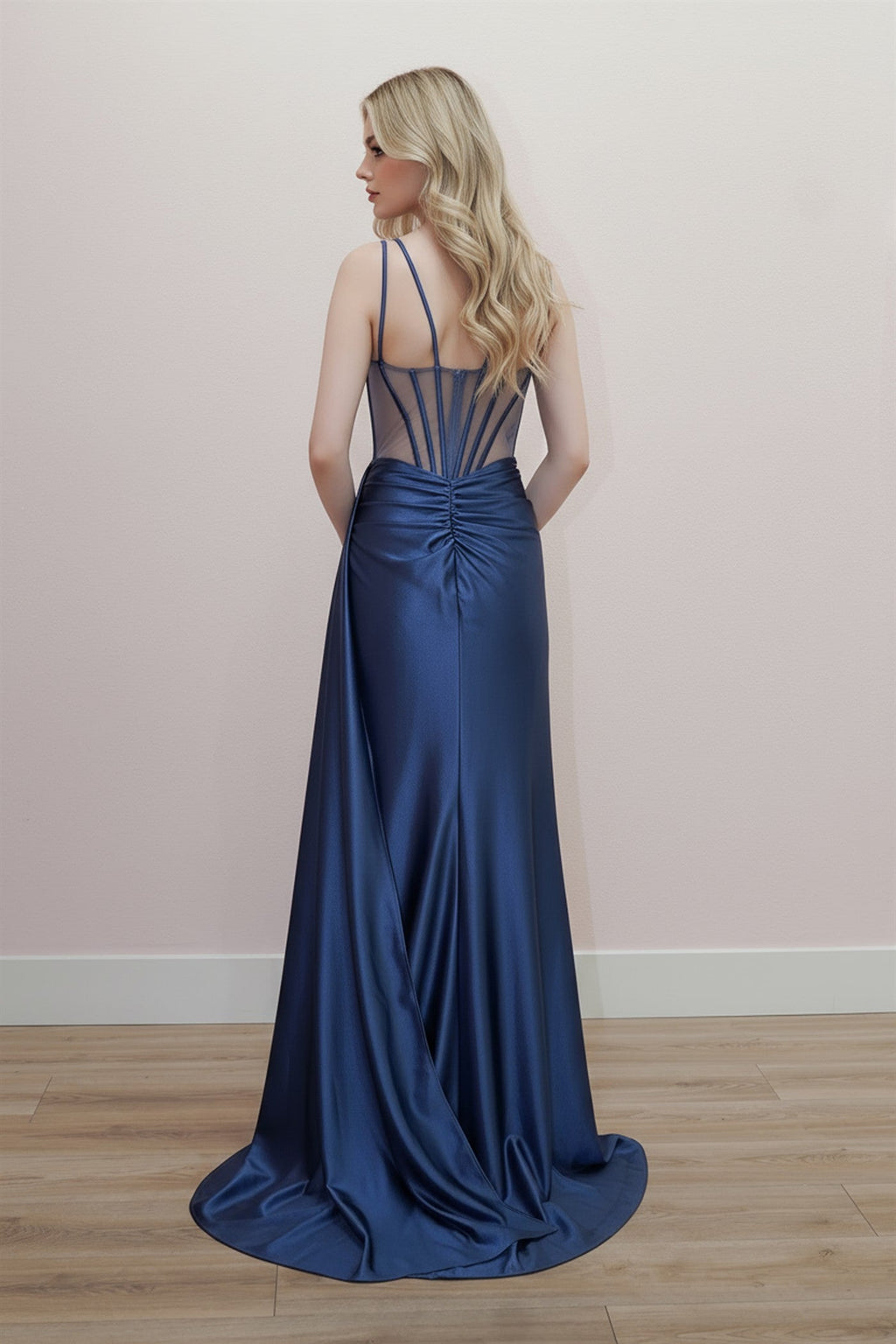 Fit and Flare Sweetheart Bustline and Boned Waistline Gown NXK1733