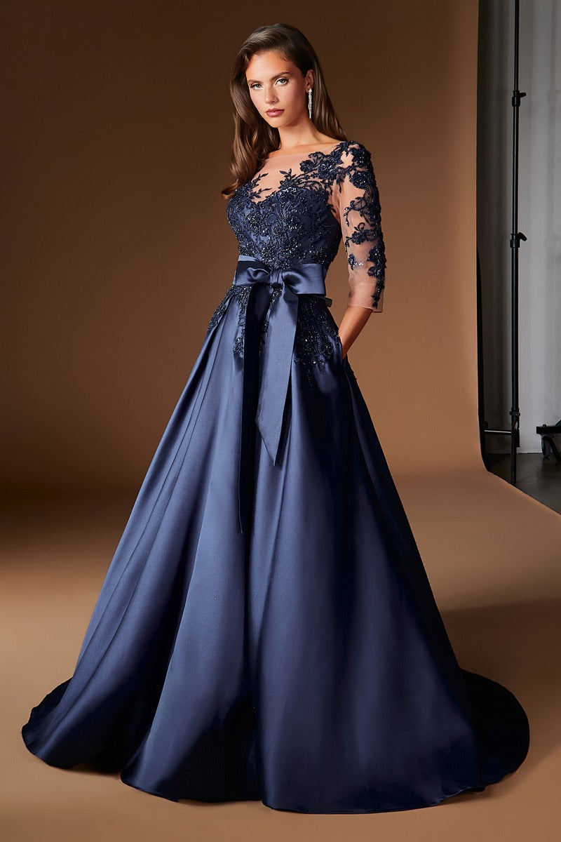 Elegant Embellished Formal Long Special Occasion Gown Detailed CDCDS569