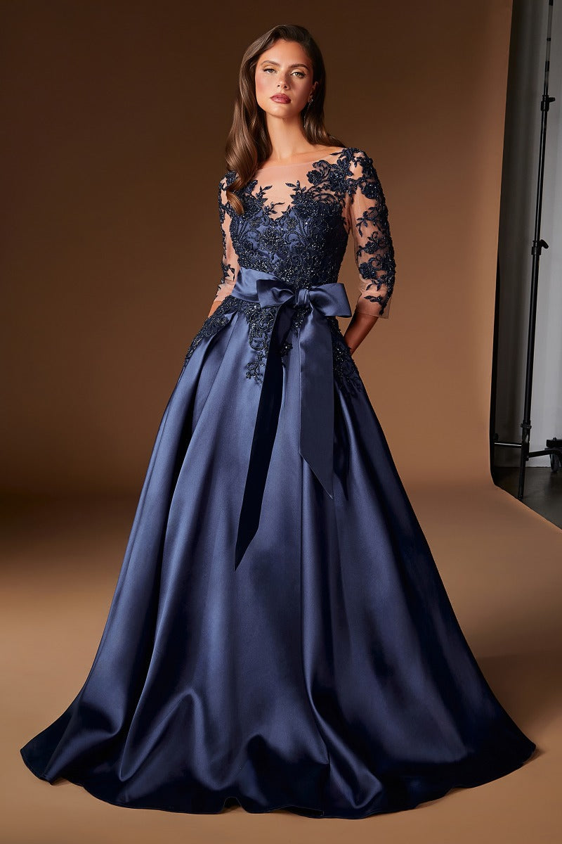 Elegant Embellished Formal Long Special Occasion Gown Detailed CDCDS569